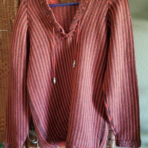 70's Vintage Hooded Sweater - Unlabeled, S/M